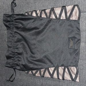Victoria Secret drawstring sachet with official tag and corset lace lace sides
